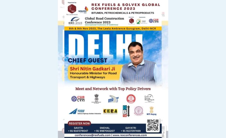Minister Gadkari to Attend GRC 2023: A Conference Advancing Sustainable Road Techs