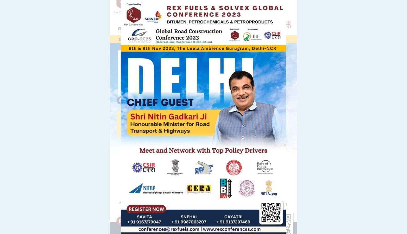 Minister Gadkari to Attend GRC 2023: A Conference Advancing Sustainable Road Techs