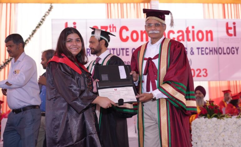 The 37th Convocation of Thapar Institute of Engineering & Technology, Patiala