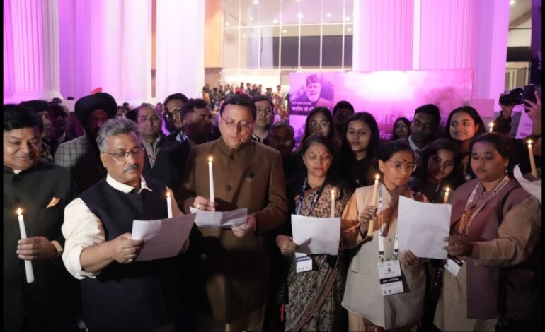 CM Dhami Declares Environmental Commitment, pledged to Champion Sustainable Practices as an Eco-Warrior on third day of the 6th World Congress on Disaster Management