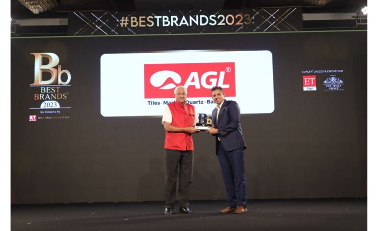 AGL Tiles Honored as Best Brand at ET Edge Brand Conclave 2023