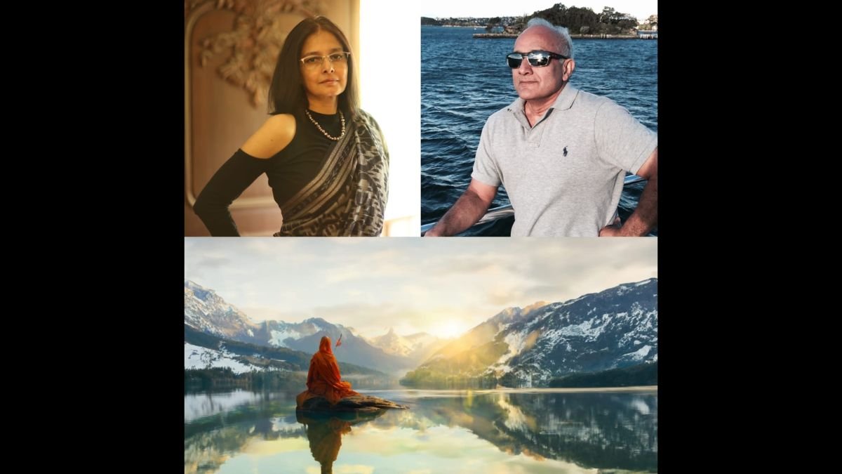 Mani Shankar and Anjali Joshi release India’s first Cinematic 3D Projection Mapping Extravaganza at Global Spirituality Mahotsav, unveiled by the Hon. President of India Draupadi Murmu