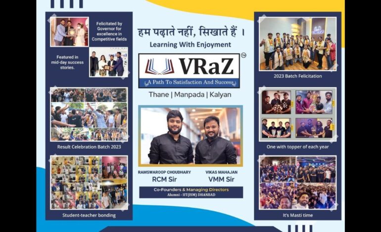 VRaZ Academy, Best Institute for IIT-JEE and NEET in Thane, Manpada, and Kalyan