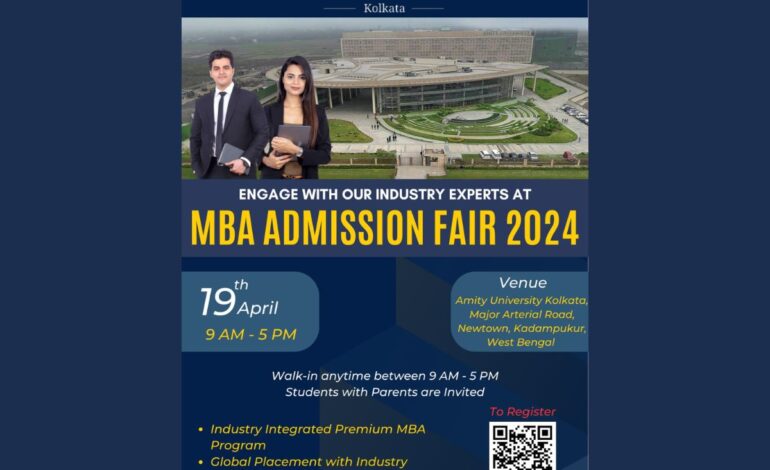 CII School of Logistics, Amity University Kolkata to Host MBA Admission Counselling Session 2024