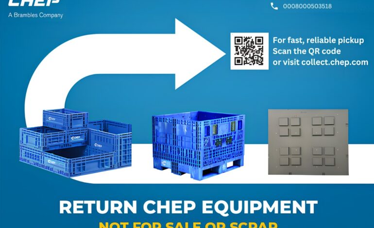 CHEP issues a public notice on sustainable practices and cautions against unauthorized use of its equipment
