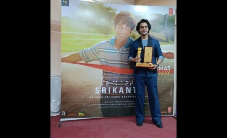 Rajkummar Rao kickstarts promotions for Srikanth- Aa Raha Hai Sabki Aankhein Kholne in Ahmedabad, felicitates visually impaired entrepreneurs of Gujarat