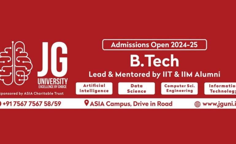 JG University Launches Cutting-Edge B. Tech Programmes in Emerging Technologies