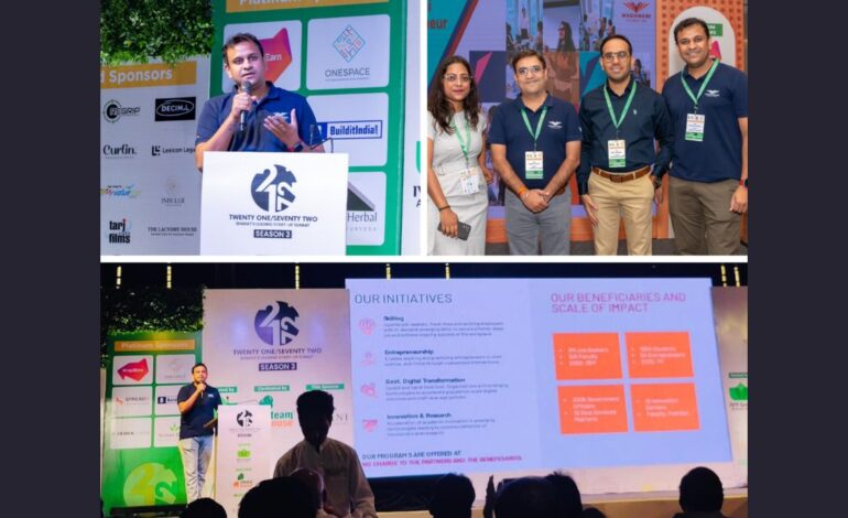 Innovation Takes Center Stage: Wadhwani Foundation’s Standout Presence at 21BY72 Startup Summit 2024 Signals Bright Future for Indian Startups