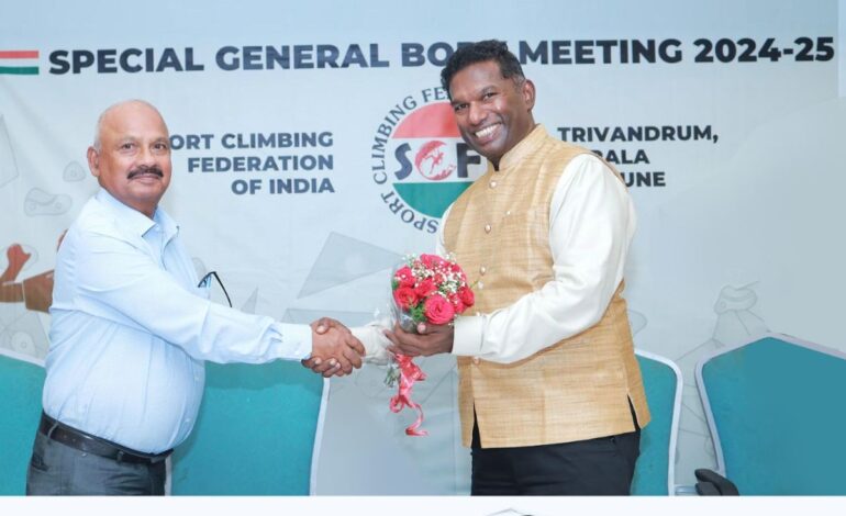 Dr. Rajmohan Pillai elected as new president of Sport Climbing Federation of India