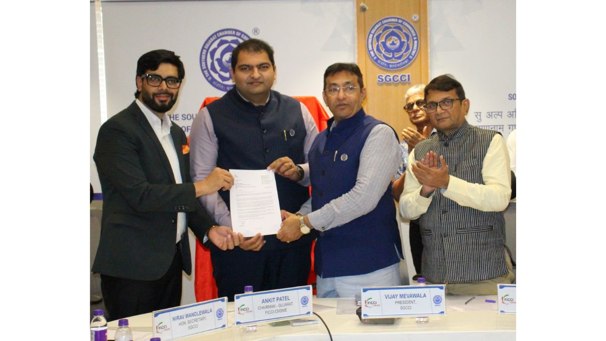 Honorary Secretary of SGCCI Nirav Mandlewala appointed Co-Chairman of FICCI CMSME Surat region