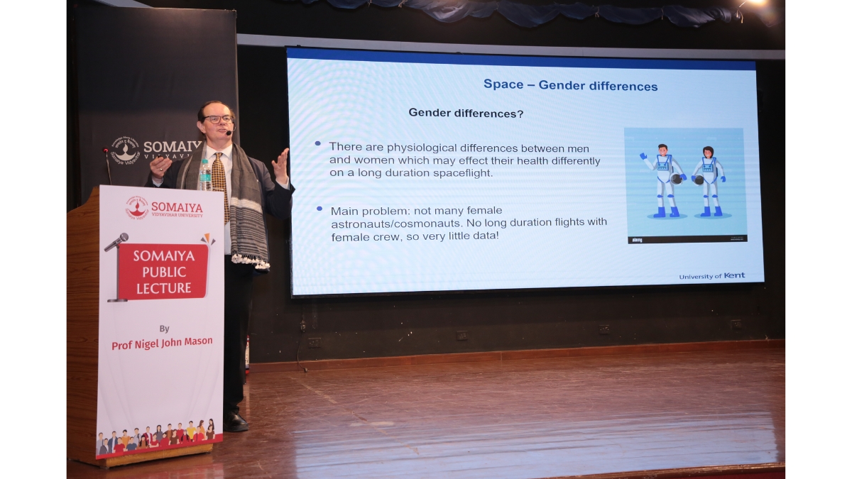 Somaiya Vidyavihar University Hosts Public Lecture by Prof Nigel J Mason on Space:Crossing The Next Human Frontier
