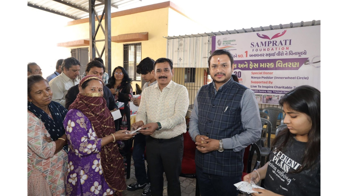 Empowering Frontline Heroes: Samprati Foundation Distributes Protective Gear to Surat’s Safai Veers
