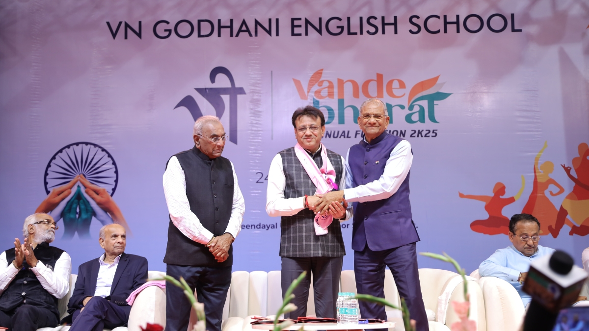Surat Indoor Stadium Comes Alive as V N Godhani School Hosts Grand Annual Function